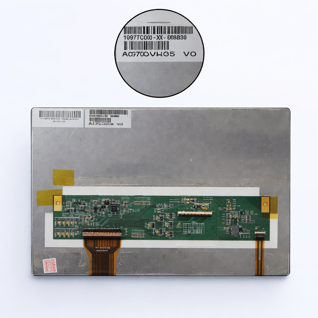 LCD panel with green PCB details (1) AUO A070VW05-V.0 - Image 1